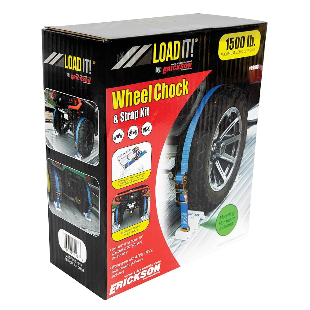 hanson Erickson Wheel Chock Tie-Down Kit, 2 in x 6.5 ft, Single